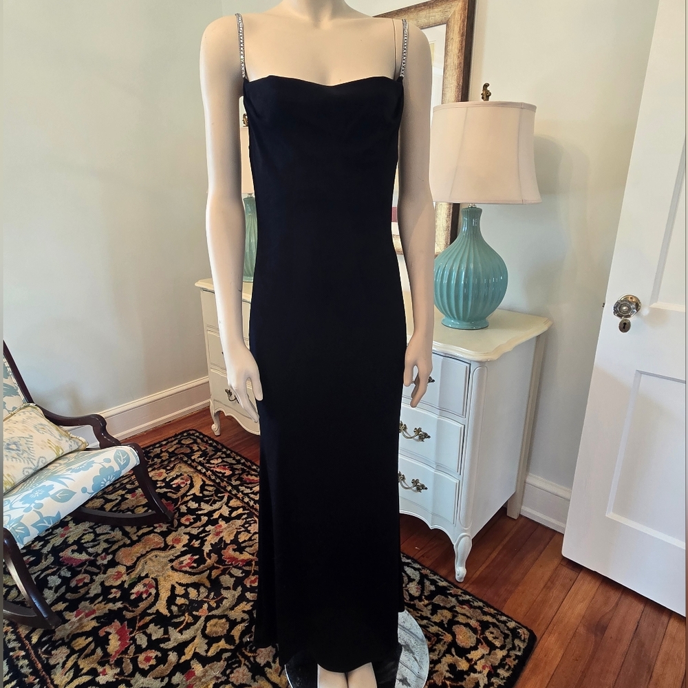 Jump Apparel Long Black Formal Prom Dress Size 5/6